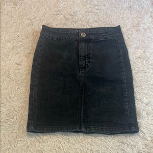 American Eagle Super Stretch Black Denim Skirt